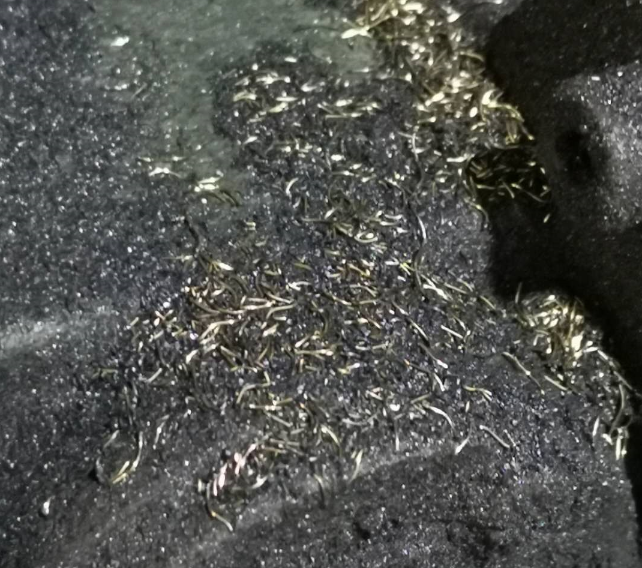 打磨平台含碳帶火花鐵絲巧用全自動脈衝集塵器解決方案-1